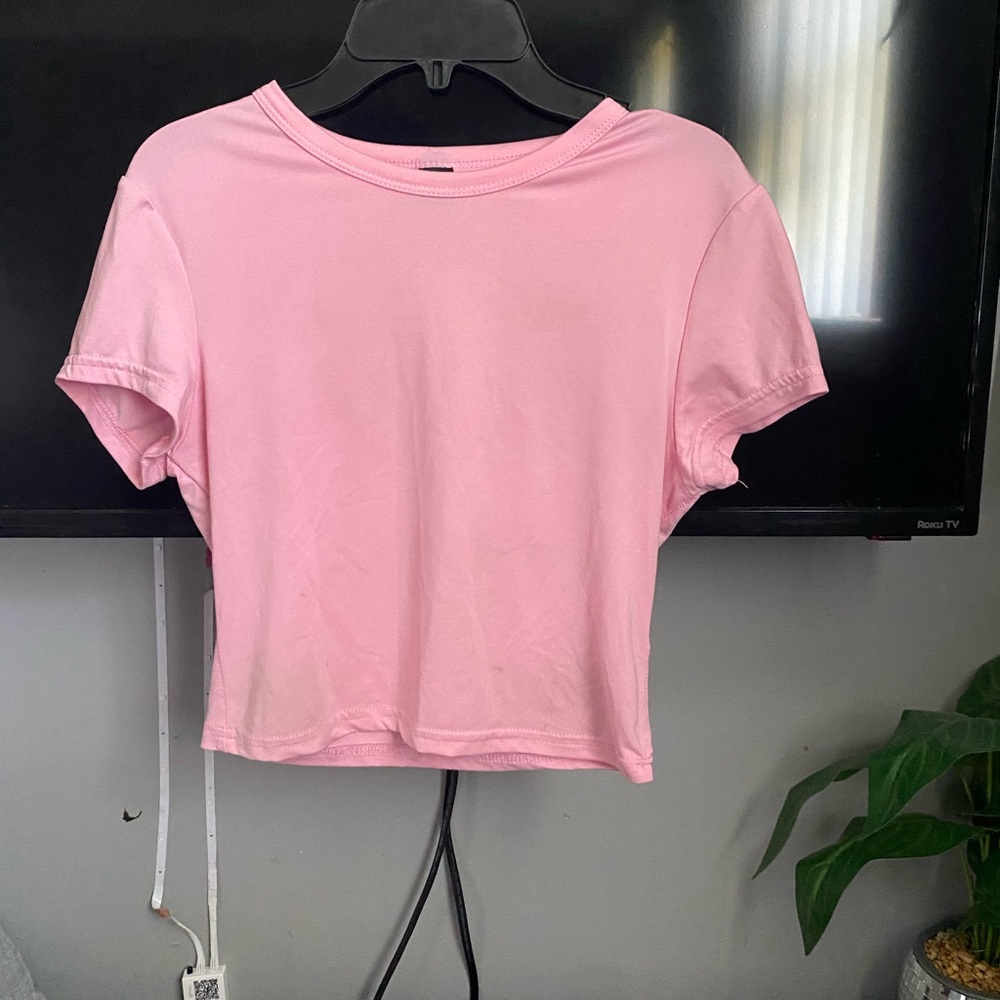 SHEIN Light Pink Crop Top